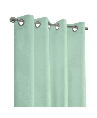 Boucle Sheer Premium Stylish and Functional Grommet Curtain Panel 52" x 63" Surf Spray