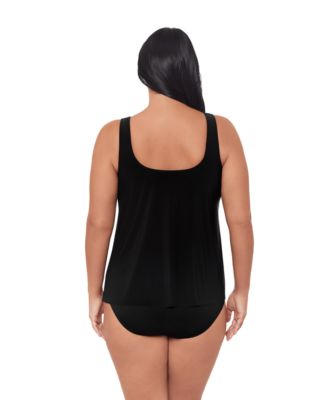 Plus Size Boca Grande Ursula Underwire Tankini Top