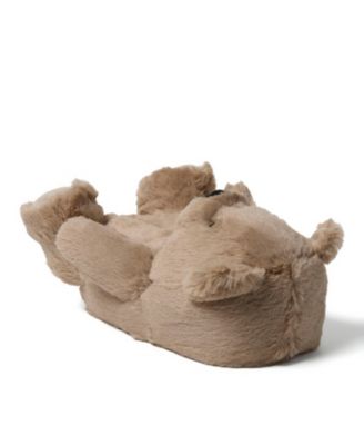Cozyfoams Women's Overstuffed Bear Closed Back Slipper