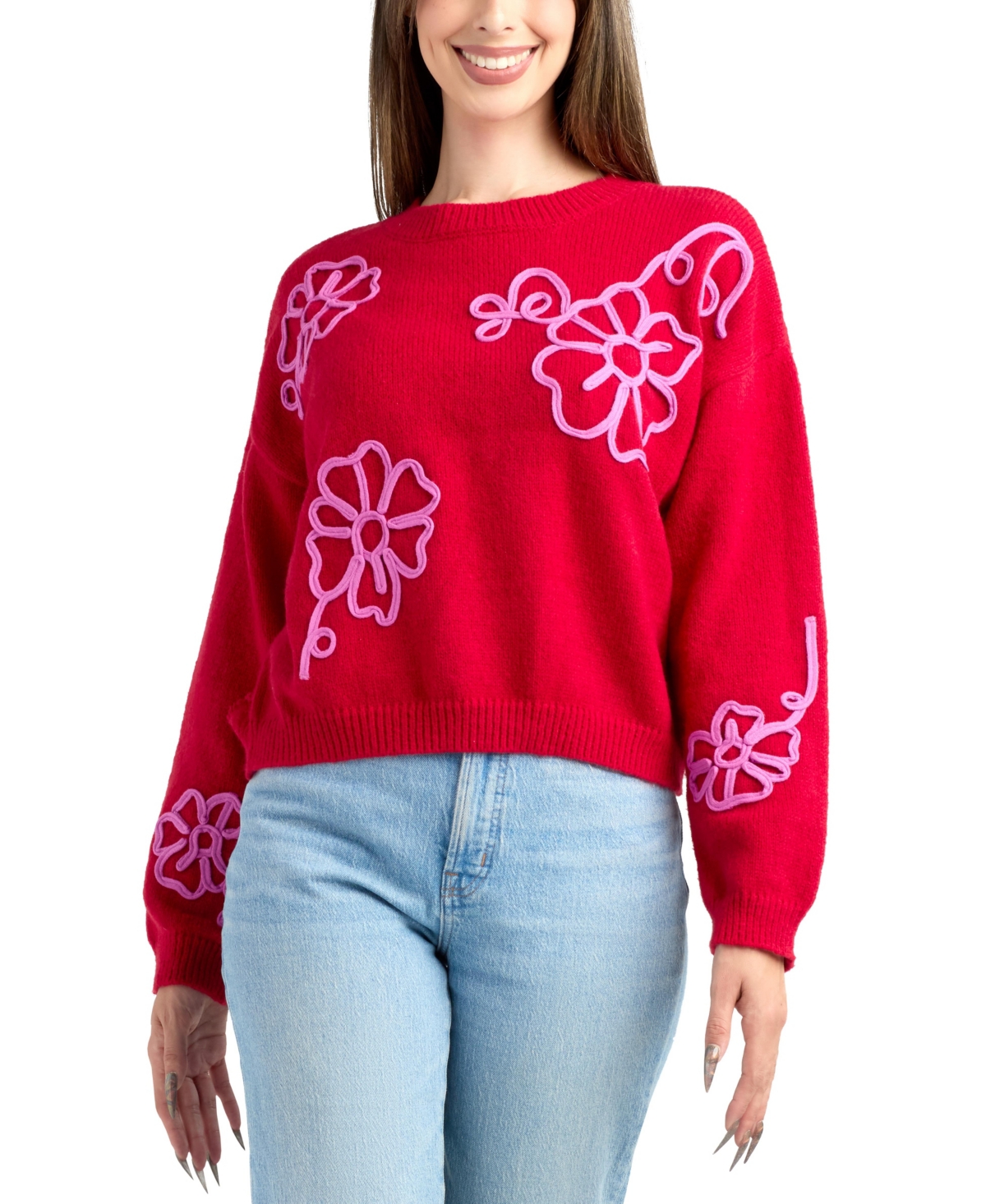Bcx Junior's Cropped Pull-On Sweater