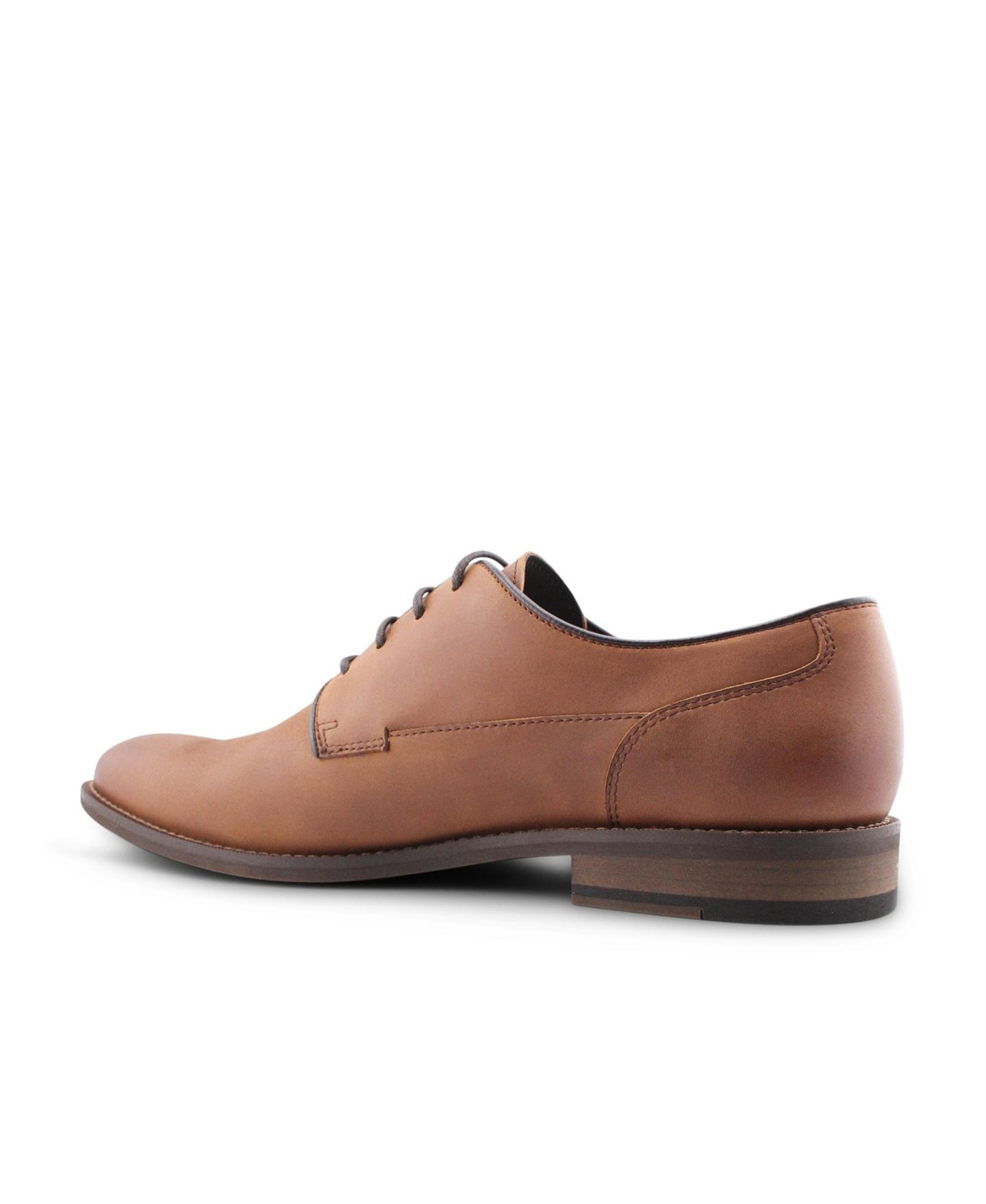 Мужское платье Blake McKay Hudson Dress Casual Lace-Up Plain Toe Leather Shoes, цвет: Рыжевато-коричневый — фото 2