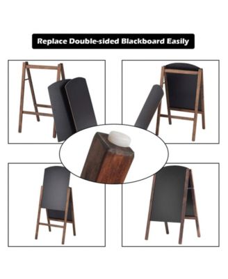 31.5 Inch Wood A-Frame Sidewalk Signage Chalkboard