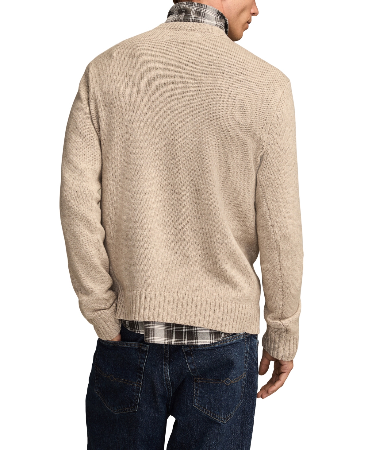 Lucky Brand Mustang Cotton Blend Sweater In Neutral