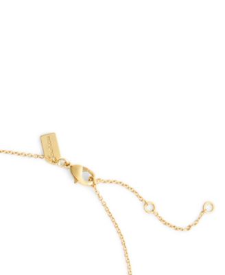 Faux Stone Signature C Braided Rondelle Pendant Necklace