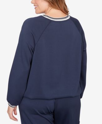 Plus Size Ultra Knit Bubble Hem Pullover Top