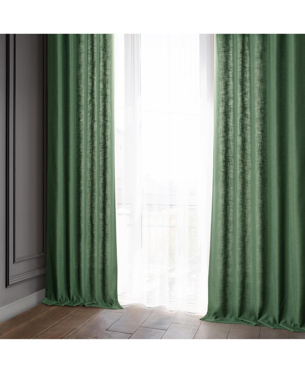 Half Price Drapes Classic Faux Linen Curtain