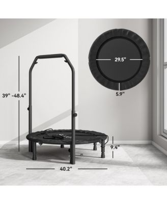 40" Foldable Mini Trampoline, Rebounder Trampoline for Adults,