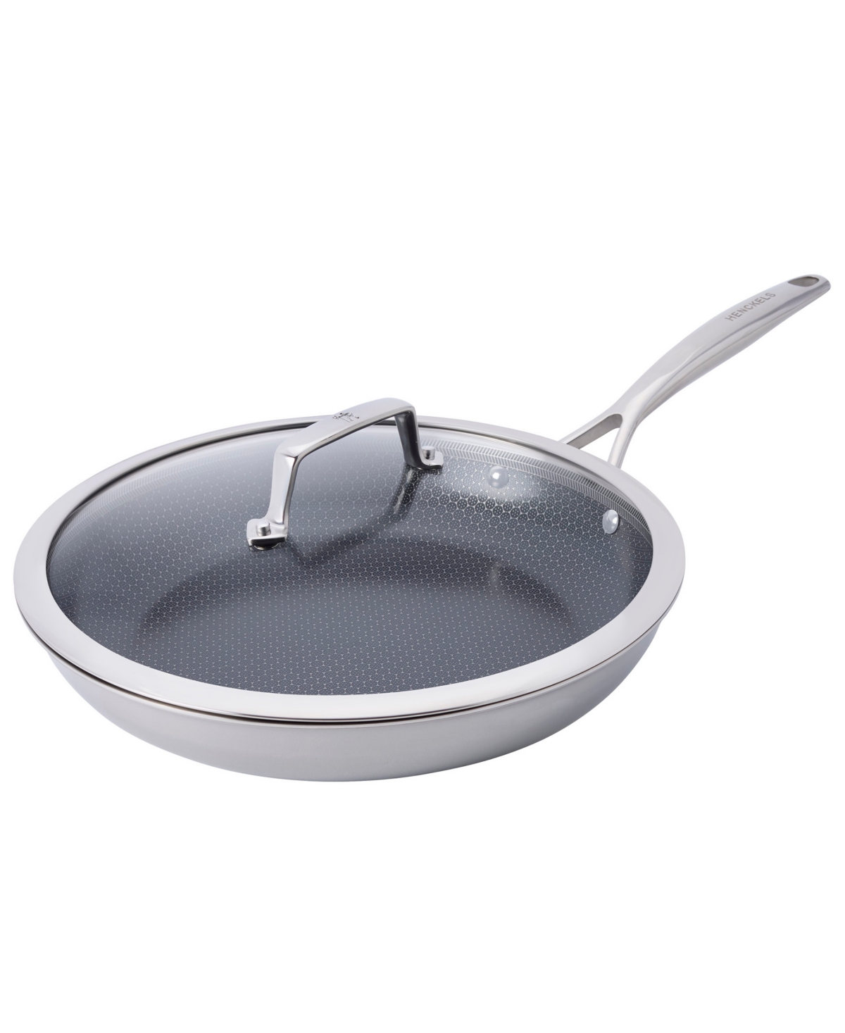J.a. Henckels Paradigm Ceramic Stainless Steel 12" Dual Performance Fry Pan In Silver