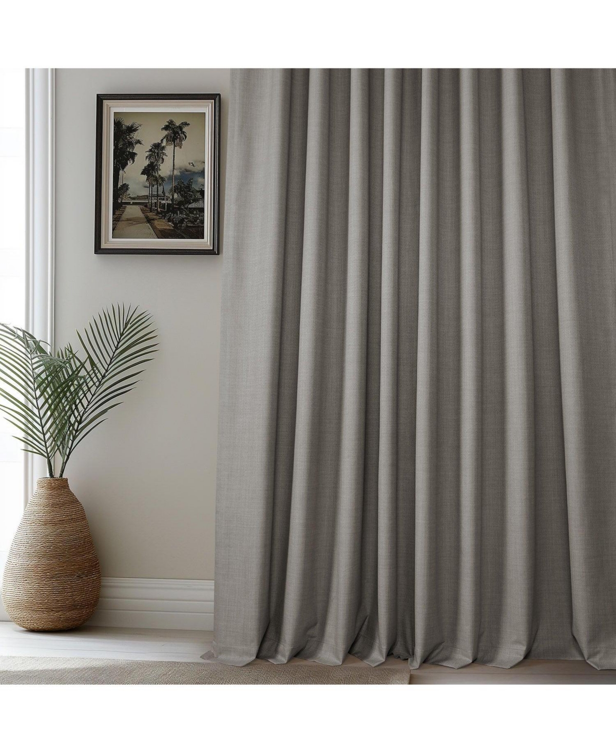 Half Price Drapes Vienna Basic Solid Curtains (2 Panel) Blackout For Bedroom & Living Room