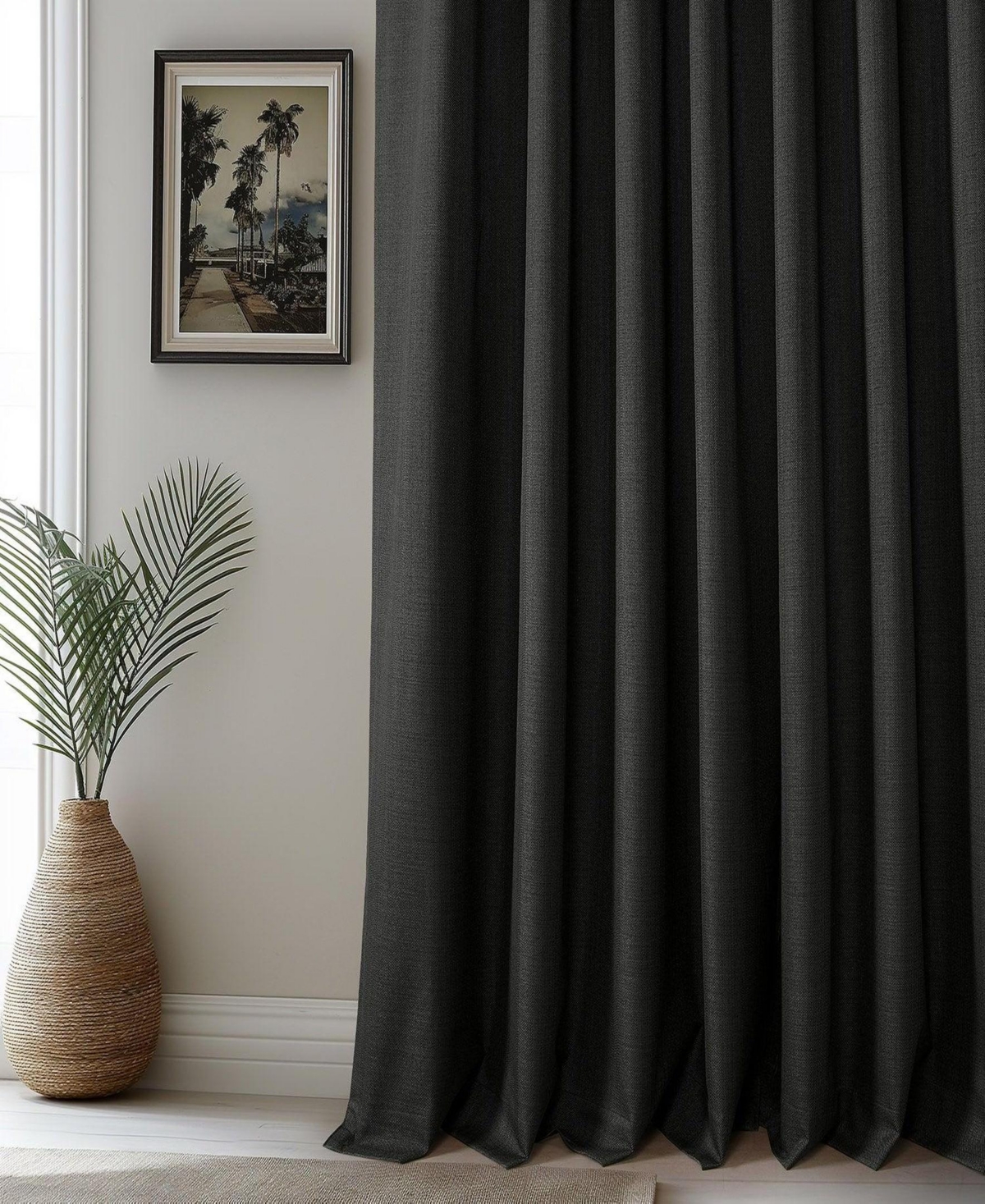 Half Price Drapes Vienna Basic Solid Curtains (2 Panel) Blackout For Bedroom & Living Room