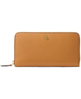 Women's Full-Grain Leather Large Zip Continental Wallet