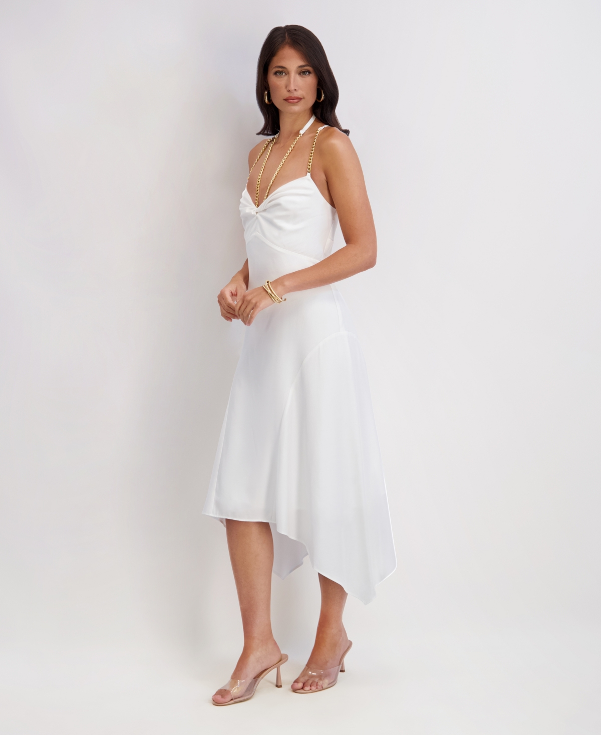 Siena Women's Sweetheart Neck Midi Dress