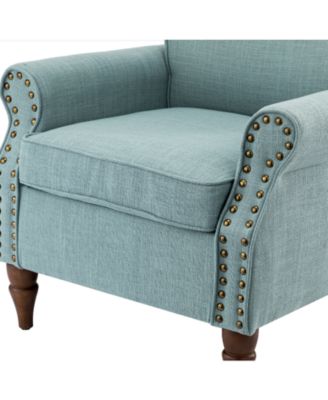 Mooresville Upholstered Armchair with Solid Wood Legs