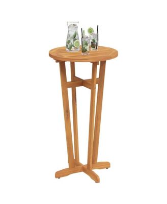 Garden Bar Table Natural Brown Solid Acacia wood Standard Durable