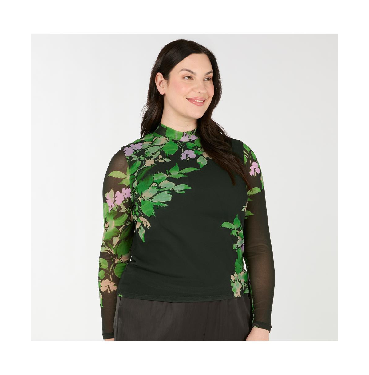 Estelle Plus Fiora Mesh Top