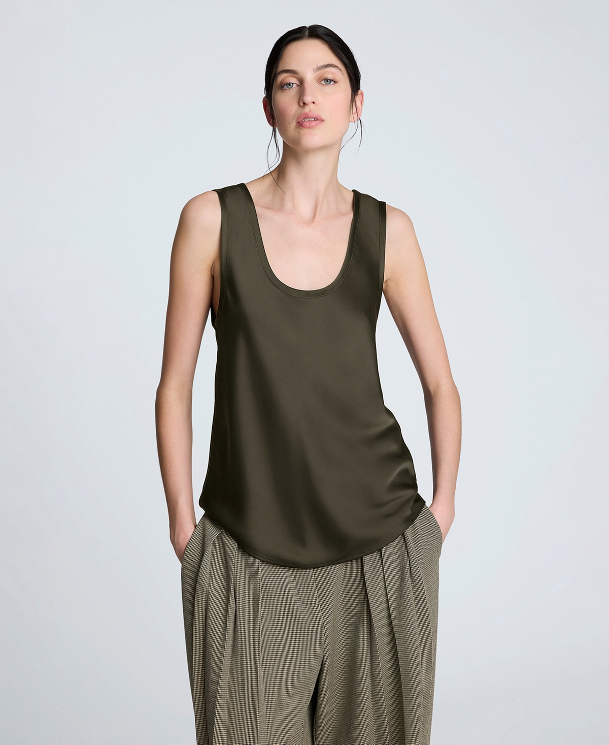 Kenneth Cole Women's Scoop Neck Sleeveless Tank Top