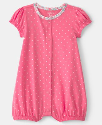 Carter's - Baby Girls' Heart Graphic Snap-Up Romper