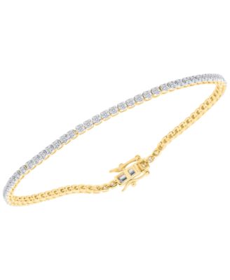 Lab-Grown Diamond Bracelet (1 ct. t.w.) in Sterling Silver (also in 14k Gold Plated Sterling Silver)