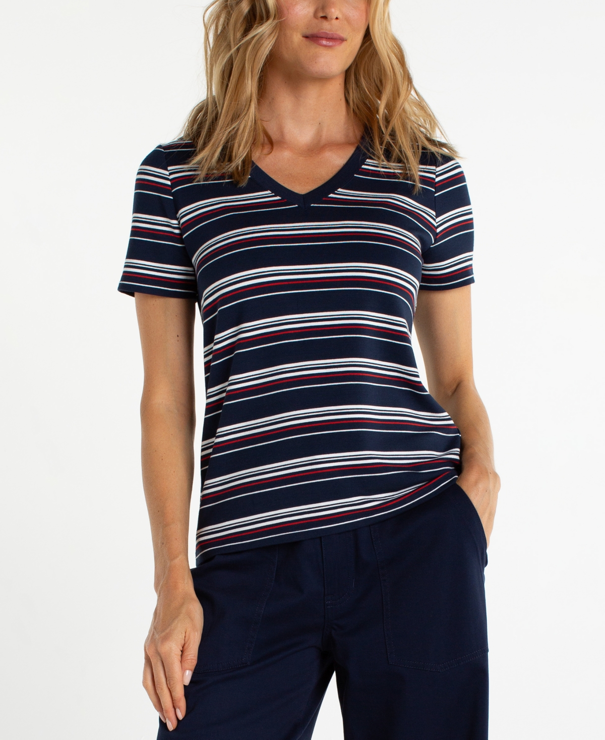 Liverpool Los Angeles Women's Short-Sleeve V-Neck T-Shirt