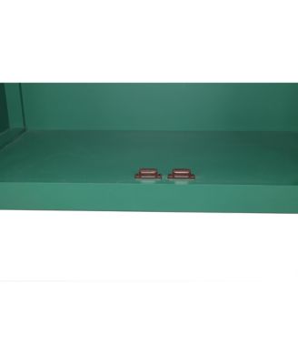 59" Green Accent Storage Cabinet with 4 Doors