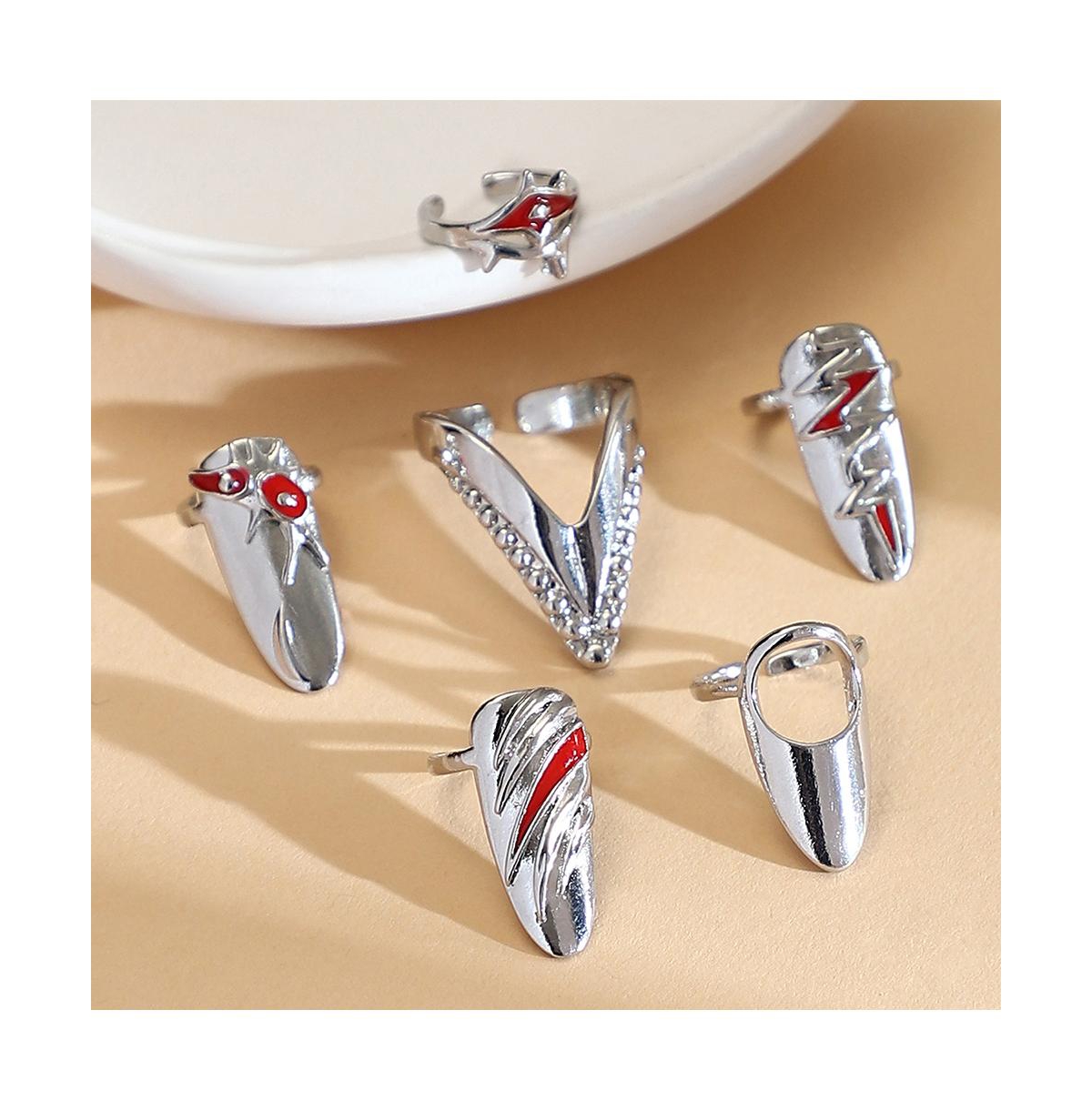 Sohi Women's The Wonder-Woman Nail Rings