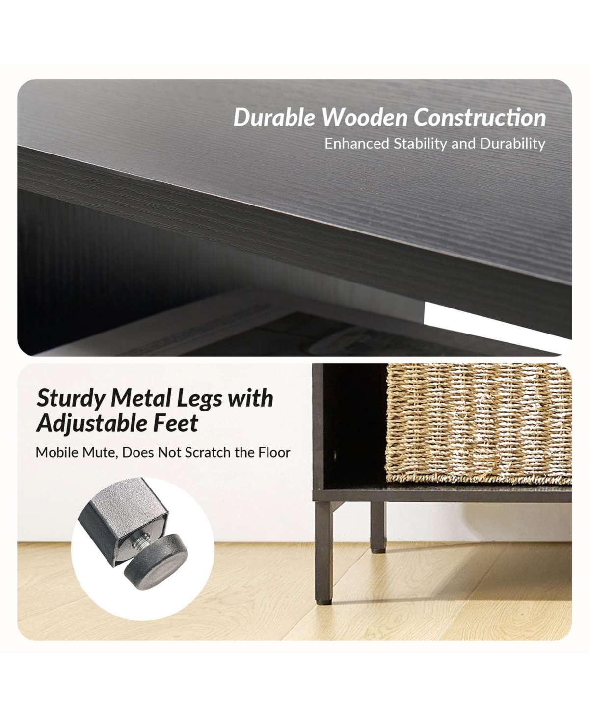 Mario Modern Expandable Tv Stand with Led Strip