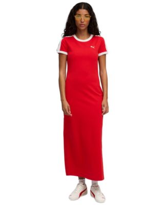 Puma - Women's T7 Rib Neck Short-Sleeves Dress