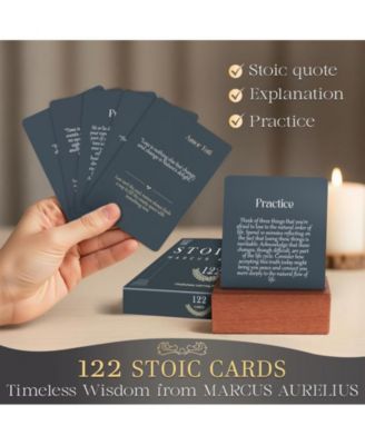 Stoicism Cards Marcus Aurelius - 122 Daily Quotes & Exercises