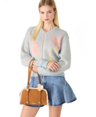 Honey Zipper Bowler Bag