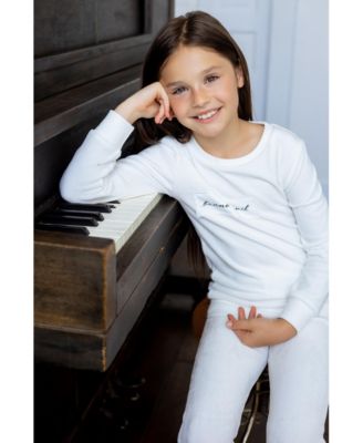 Big Girls Velour Patch 2-Piece Loungewear Set