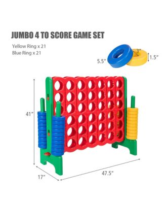 Jumbo 4-to-Score 4 in A Row Giant Game Set for Family