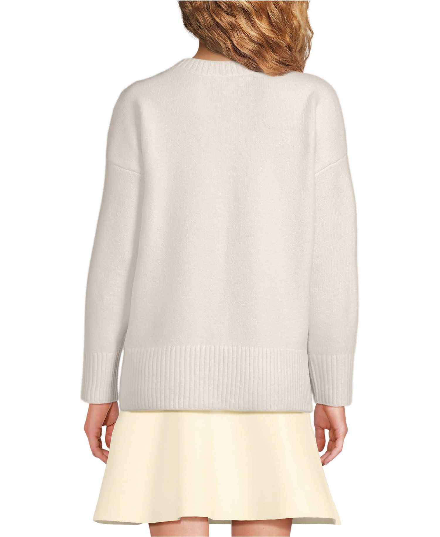 Women's Ultrasoft Crew Neck Hi Low Hem Tunic Sweater