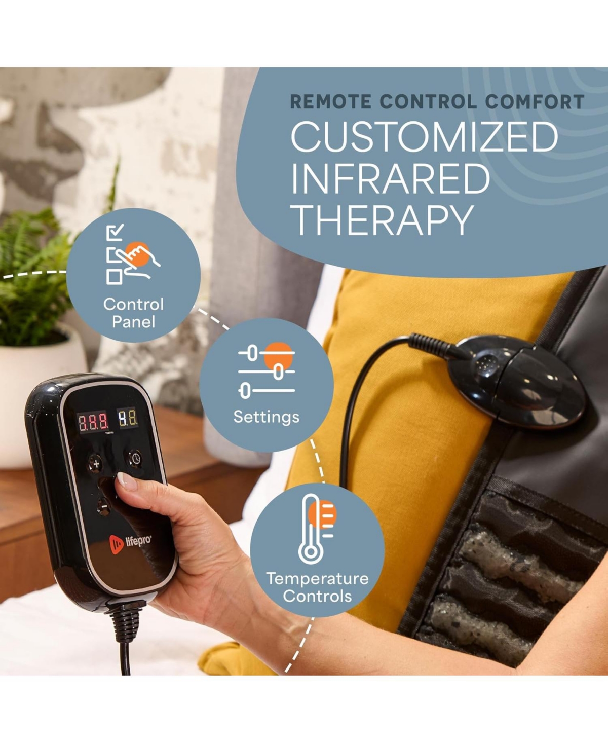 Lifepro 74" Full-Length Far Infrared Heating Mat – Foldable Therapy Mat for Mood, Energy, and Recovery