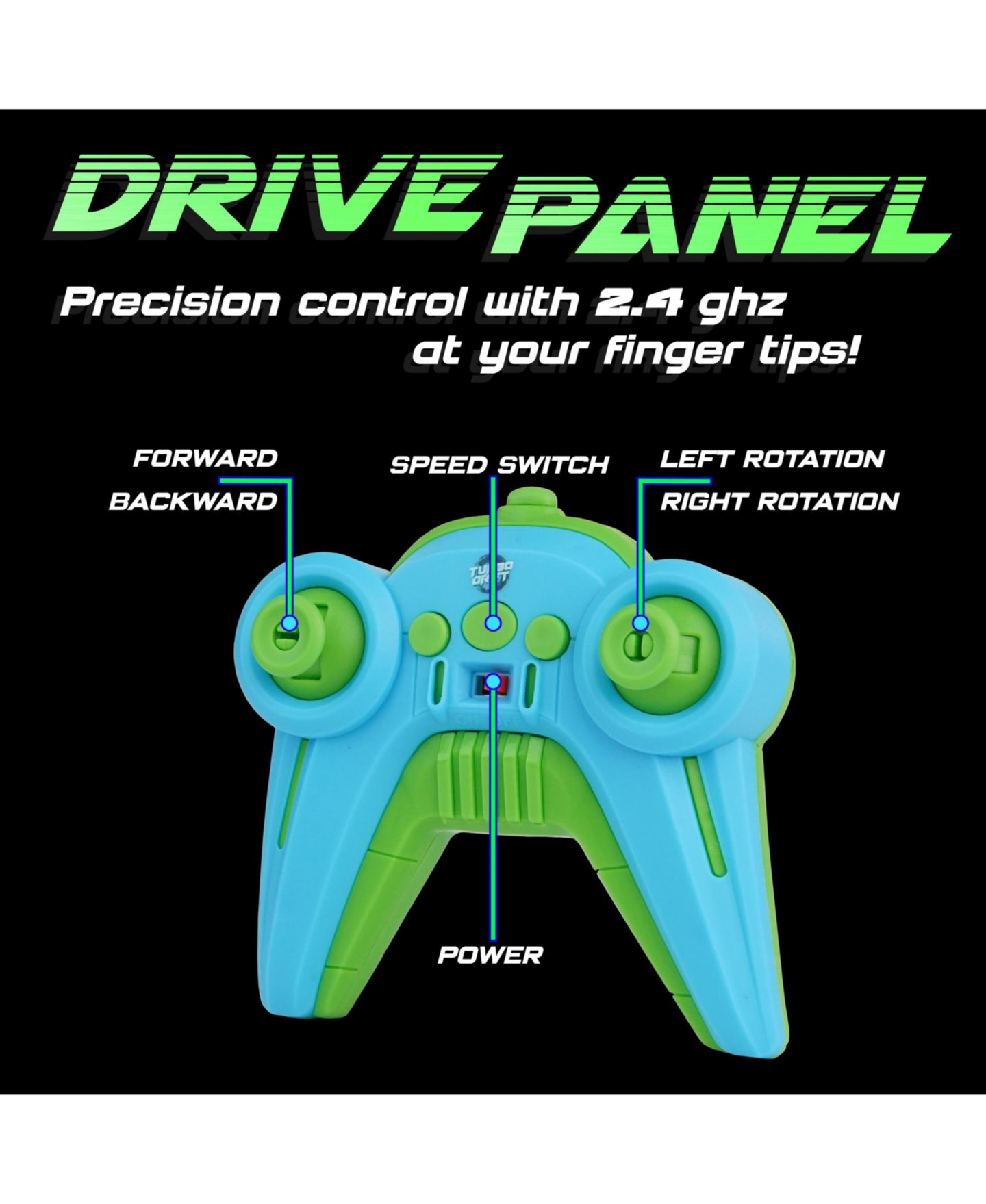 Детская игрушка Force1 1/16 Scale Quick Drive High-Speed Drift Racing RC Car — фото 4