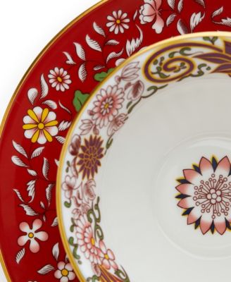 Wonderlust Crimson Orient  Teacup & Saucer 