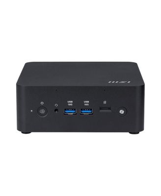 Cubi NUC AI+ Mini PC, Ultra 7 258V, 32GB RAM, 1TB SSD, Windows 11 Home – compact power in sleek black design.