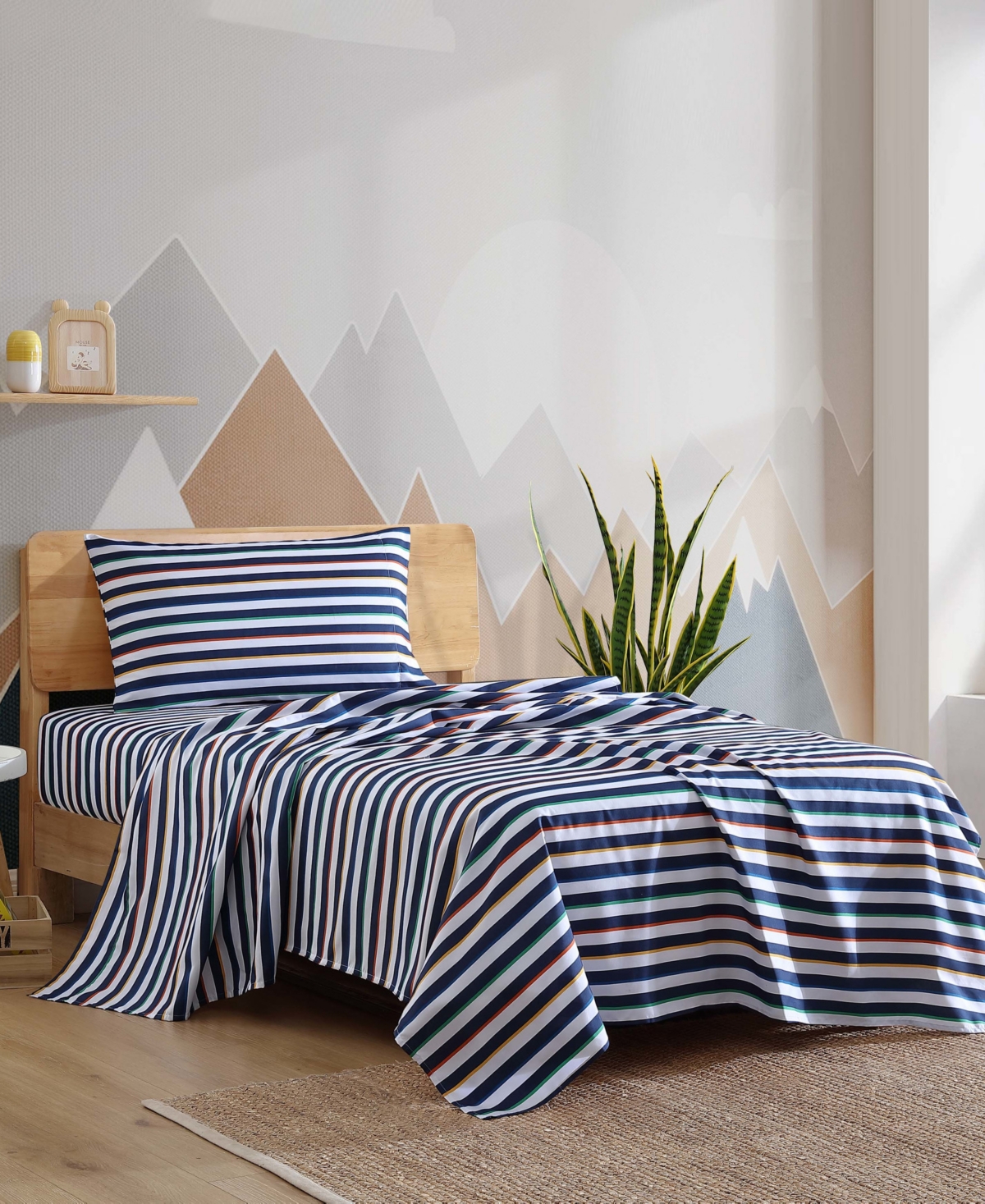 Eddie Bauer Stripes Game Microfiber 3-Pc. Sheet Set