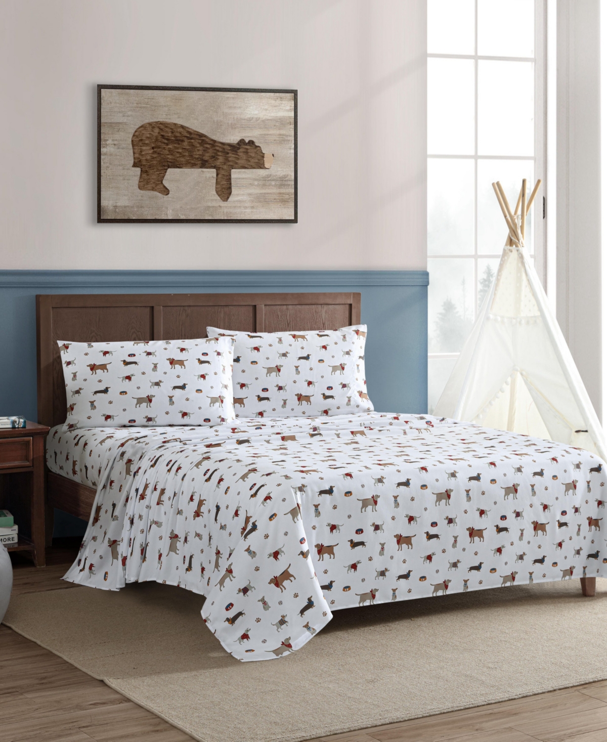 Eddie Bauer Buddy And Friends Microfiber 3-Pc. Sheet Set