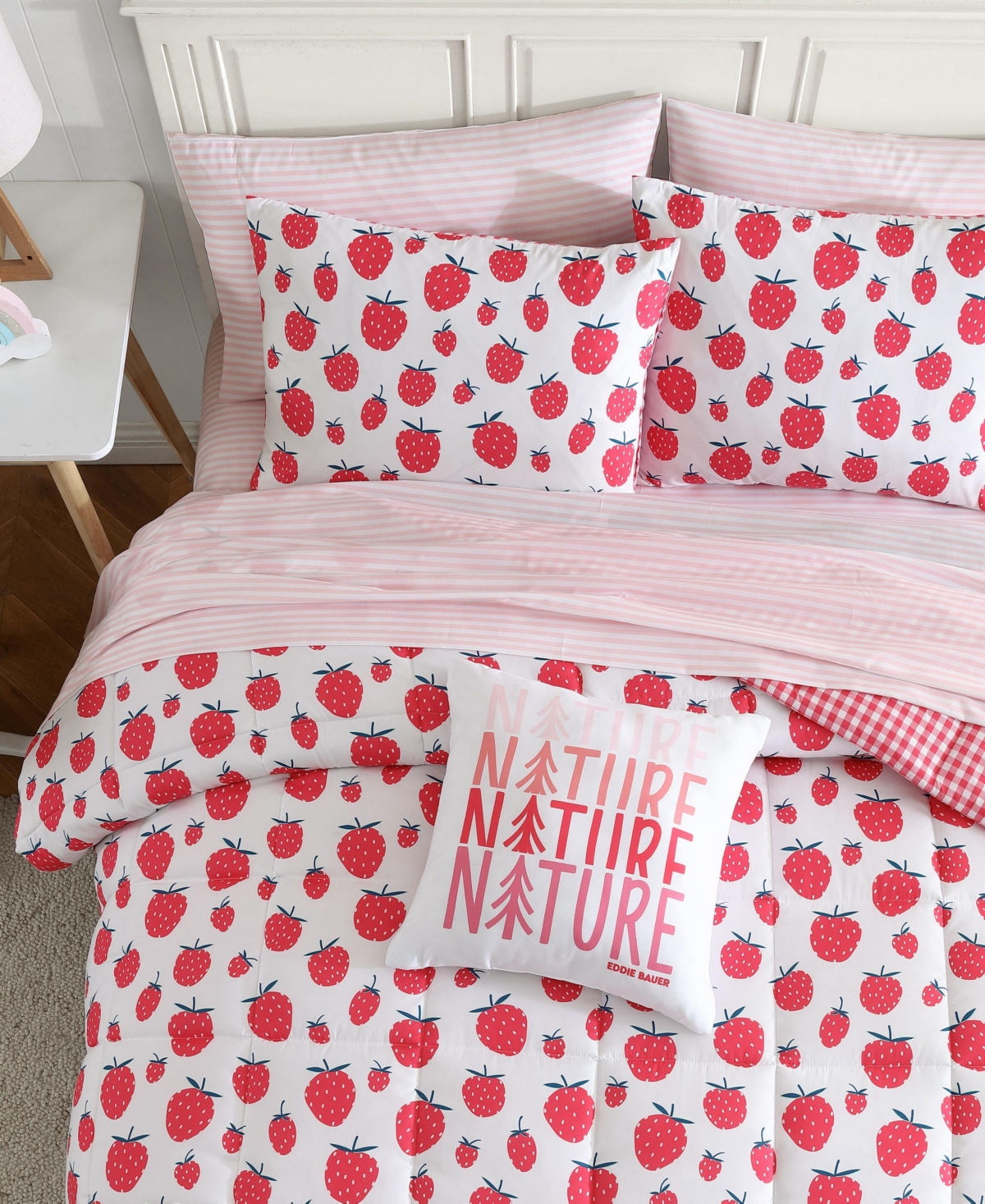 Eddie Bauer Strawberry Field Microfiber -Pc. Comforter Set