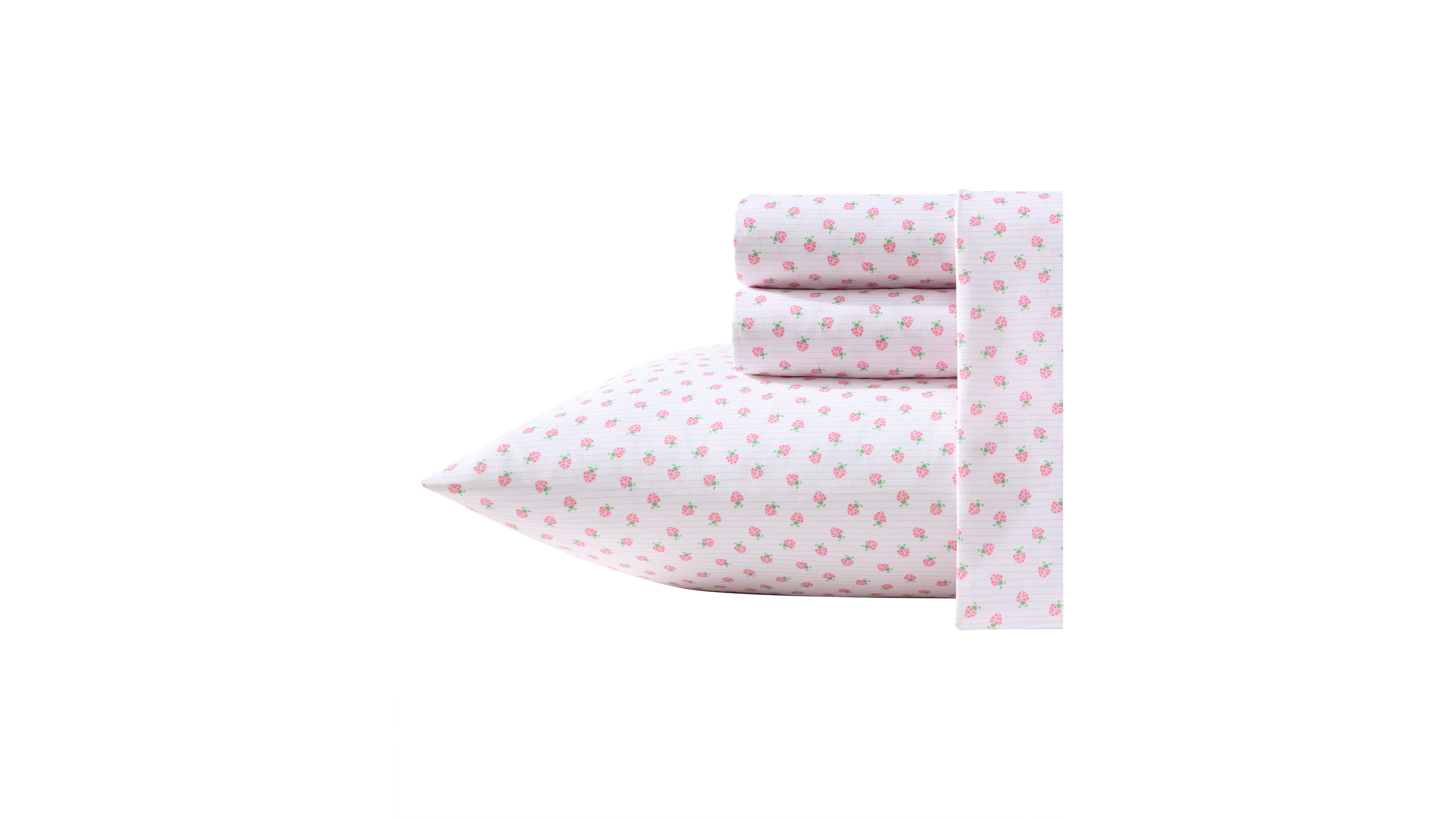 Laura Ashley Sweet Lady Bugs Microfiber 3-Pc. Sheet Set, Twin Xl