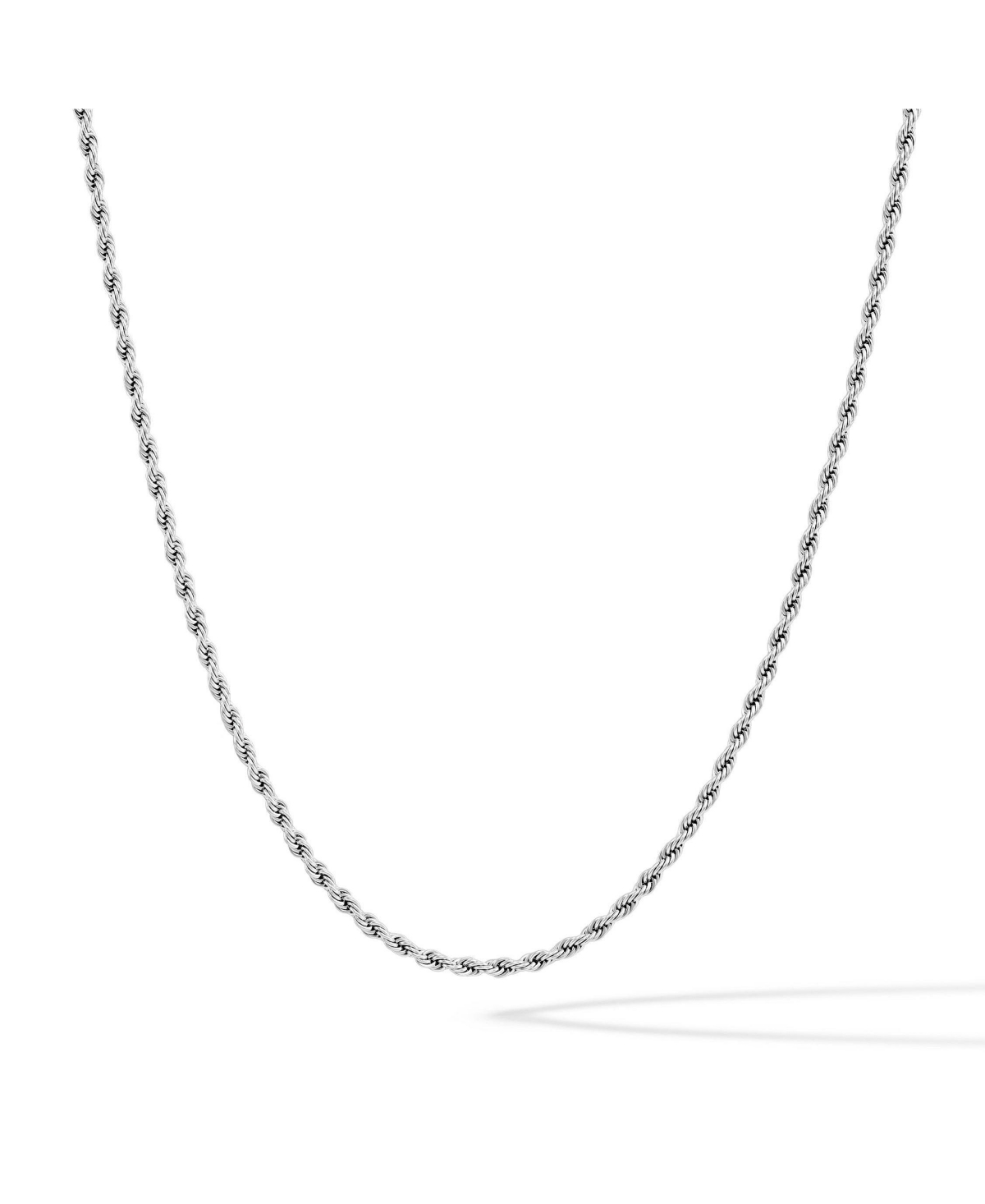 Vincero Rope Necklace - 3mm - Silver 21