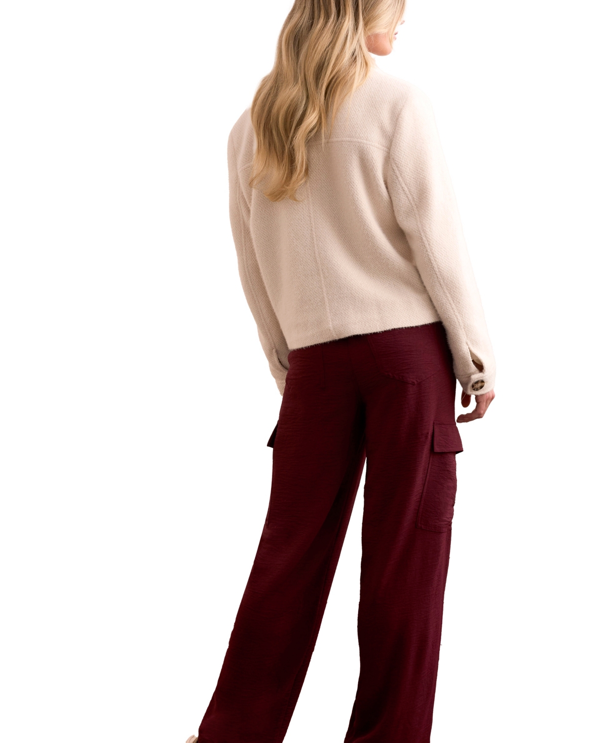 Tribal Women's Super Soft Boucle Button-Front Jacket