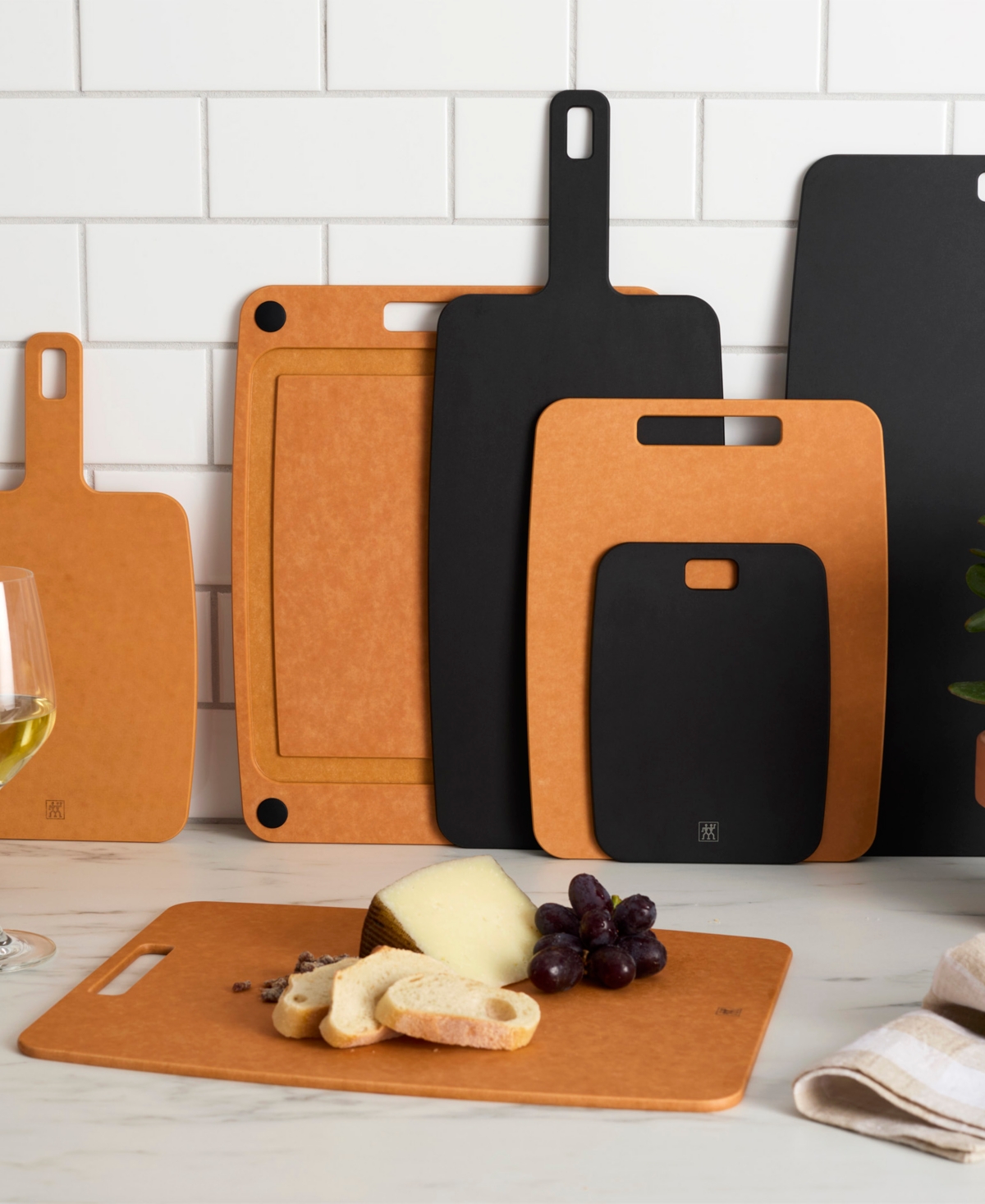 Zwilling Plant Fiber Cutting Board, 8" X 6" In Gray