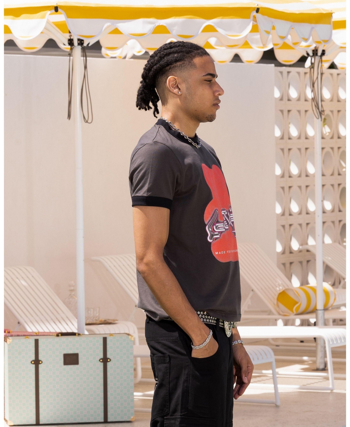 Loiter Men's Gummy Ringer Tee.