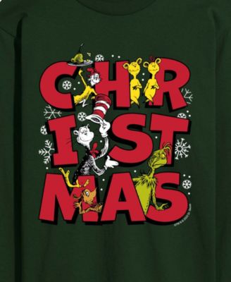 Men's Dr. Seuss Christmas Long-Sleeve Graphic T-Shirt