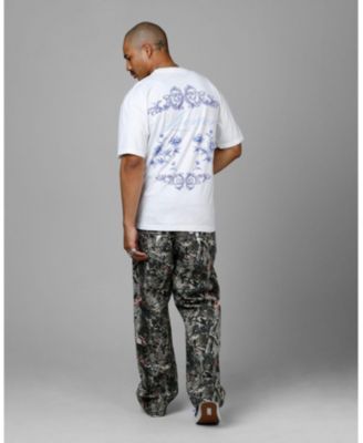 Men's Fine China Heavyweight Tee, Oversized Fit, Premium Cotton, Bold Graphic Print, Crew Neck, Streetwear T-Shirt