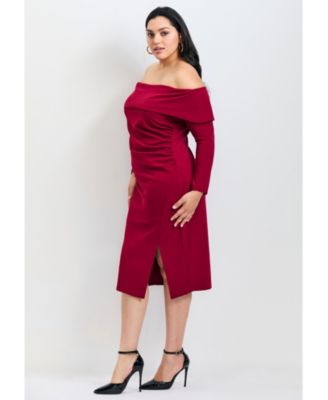 Women's Collette Off Shoulder Gathered Waist Dress