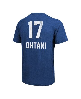 Men's Shohei Ohtani Royal Los Angeles Dodgers 2025 World Series Name Number Tri-Blend T-Shirt