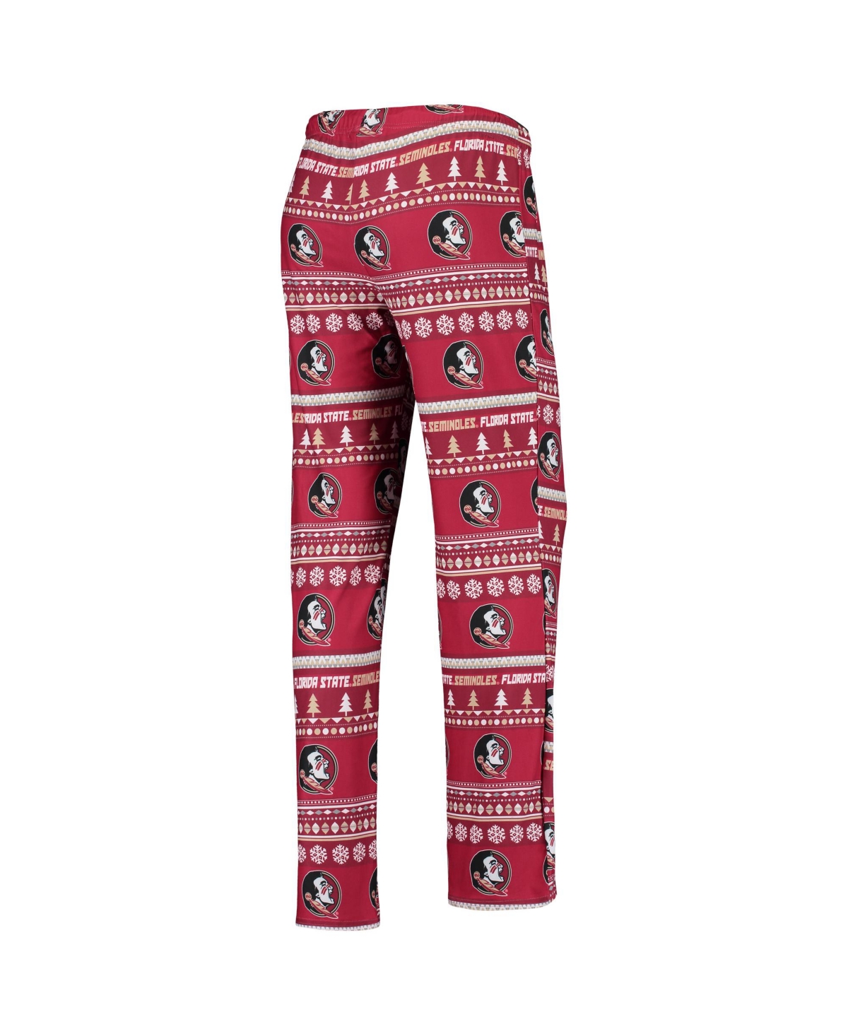Concepts Sport Women's 2-piece Garnet Florida State Seminoles Holiday Long Sleeve Top And Pants Sleep Set In Burgundy