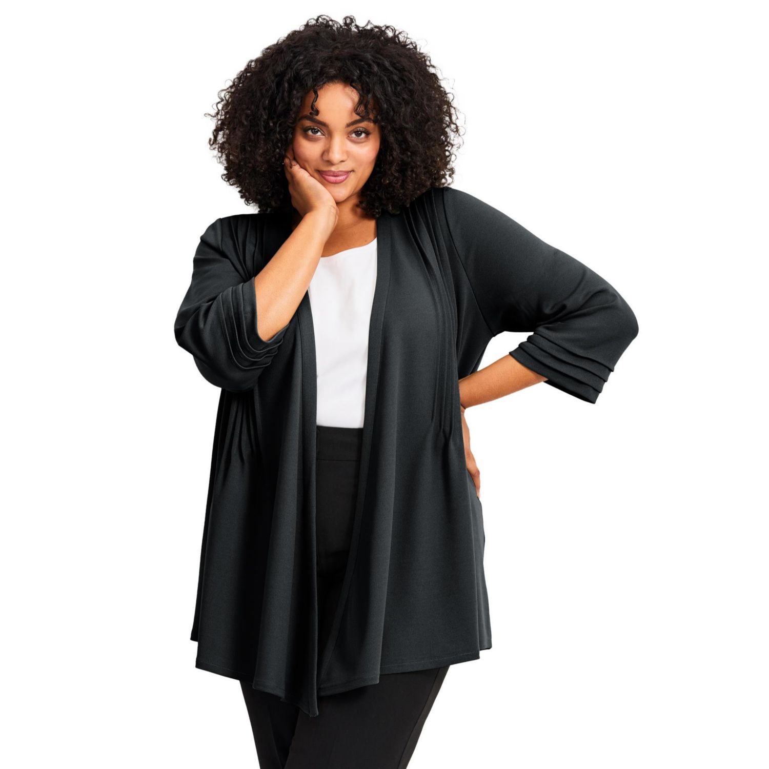 Plus Size Cascade Jacket